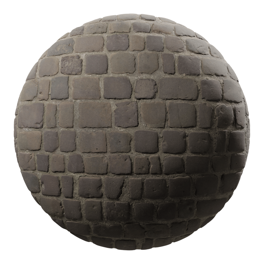 Dirty Cobblestone Paver Texture