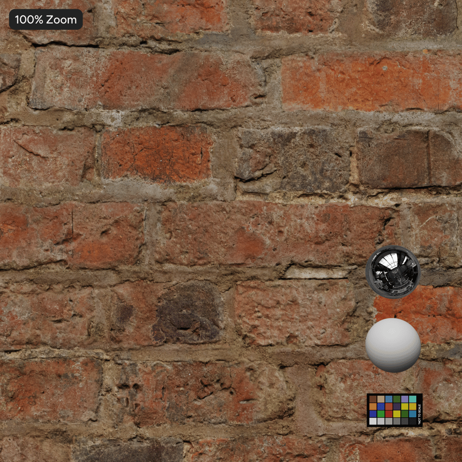 Old Fleming Bond Brick Wall Texture