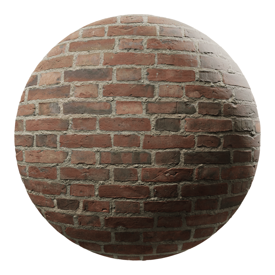 Old Flemish Bond Brick Wall Texture, Multicolor