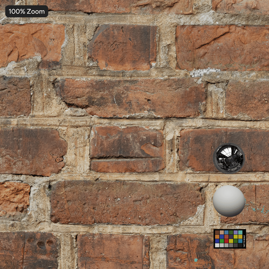 Old Flemish Bond Brick Wall Texture, röd