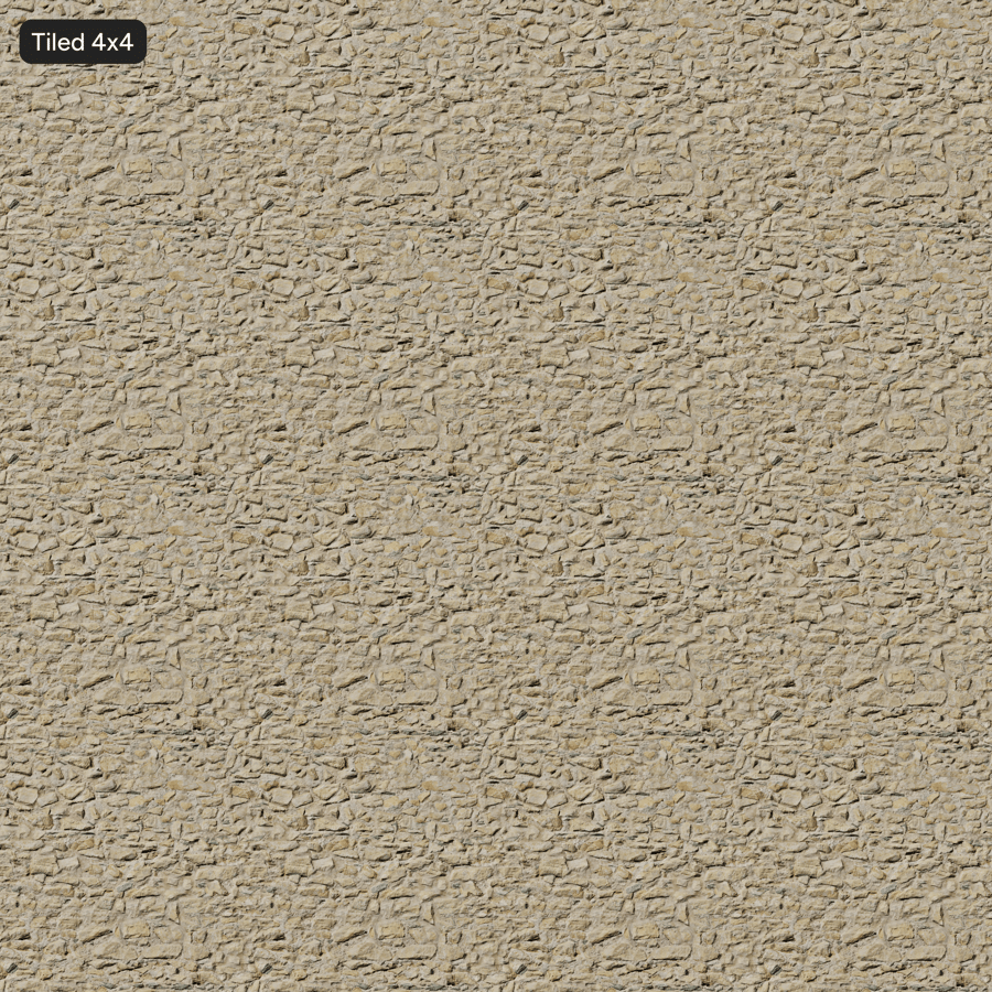 Sliten Rubble Stone väggtextur, Beige