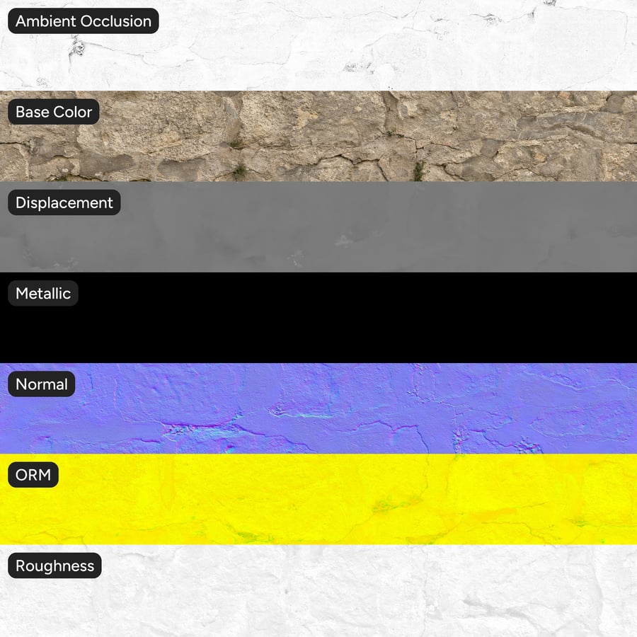 Bloco de pedra muito desgastado com textura de parede de ervas daninhas