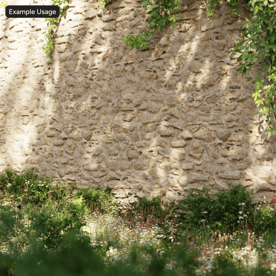 Gammal Roughness Rubble Stone Wall Texture