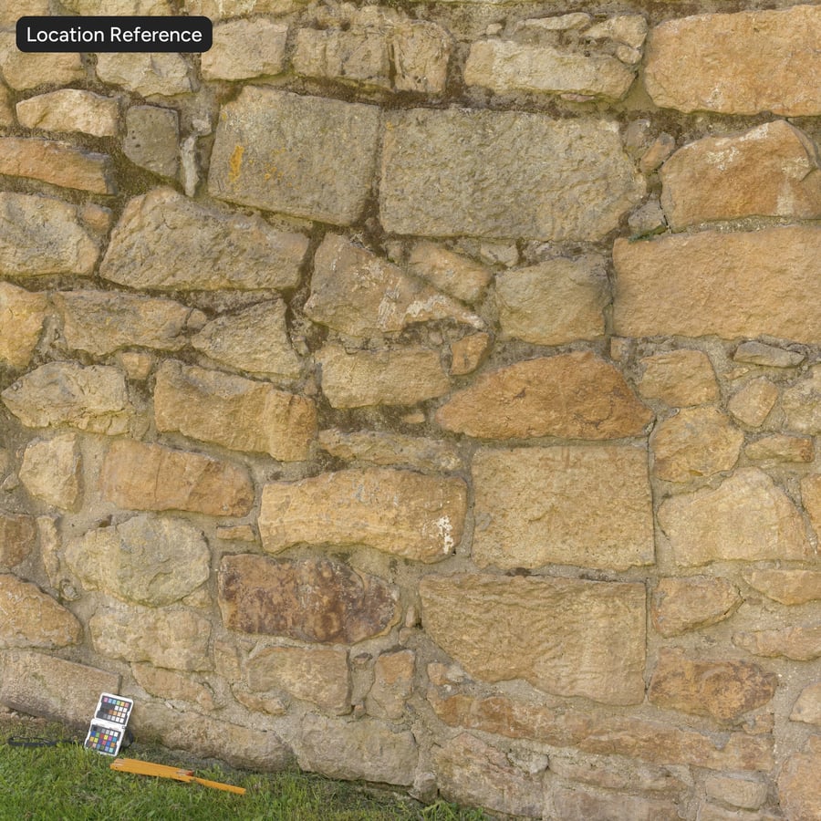 Mossy Rubble Sand Stone Väggtextur
