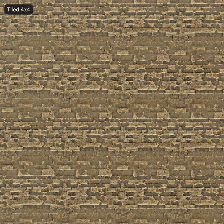 Texture del muro in blocchi di pietra vecchia e scrostata
