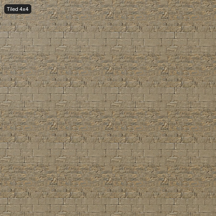 Spalled Stone Block Wall Texture