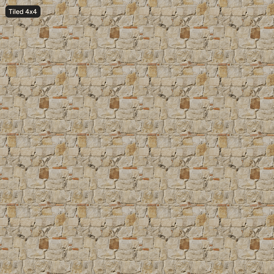 Gammal murad stenmur Textur, Beige