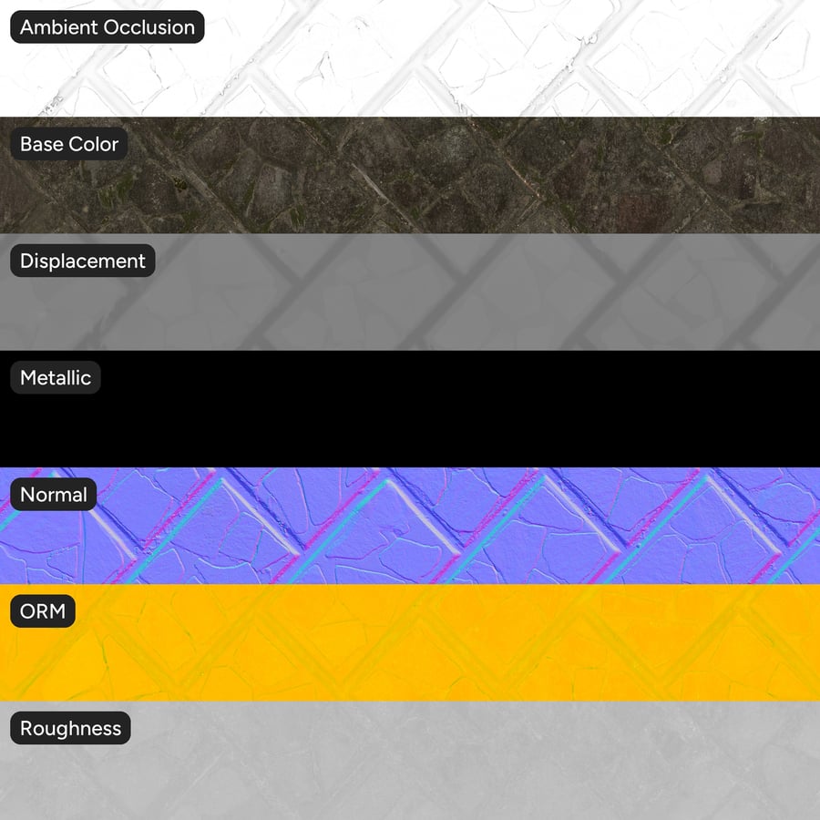 Tekstur Dinding Penahan Beton Tulang Herringbone yang Dipakai