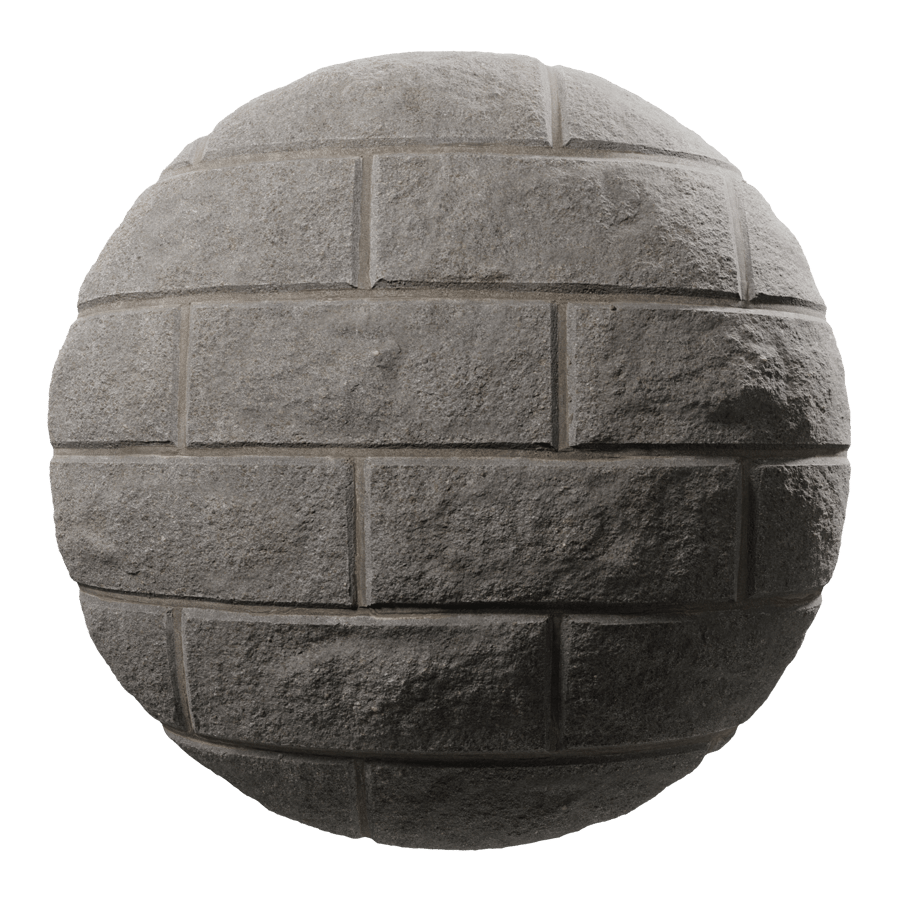 Weathered Concrete Block Retaining Wall Texture