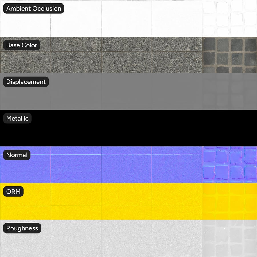 Texture de pavé en pierre et pavé autobloquant