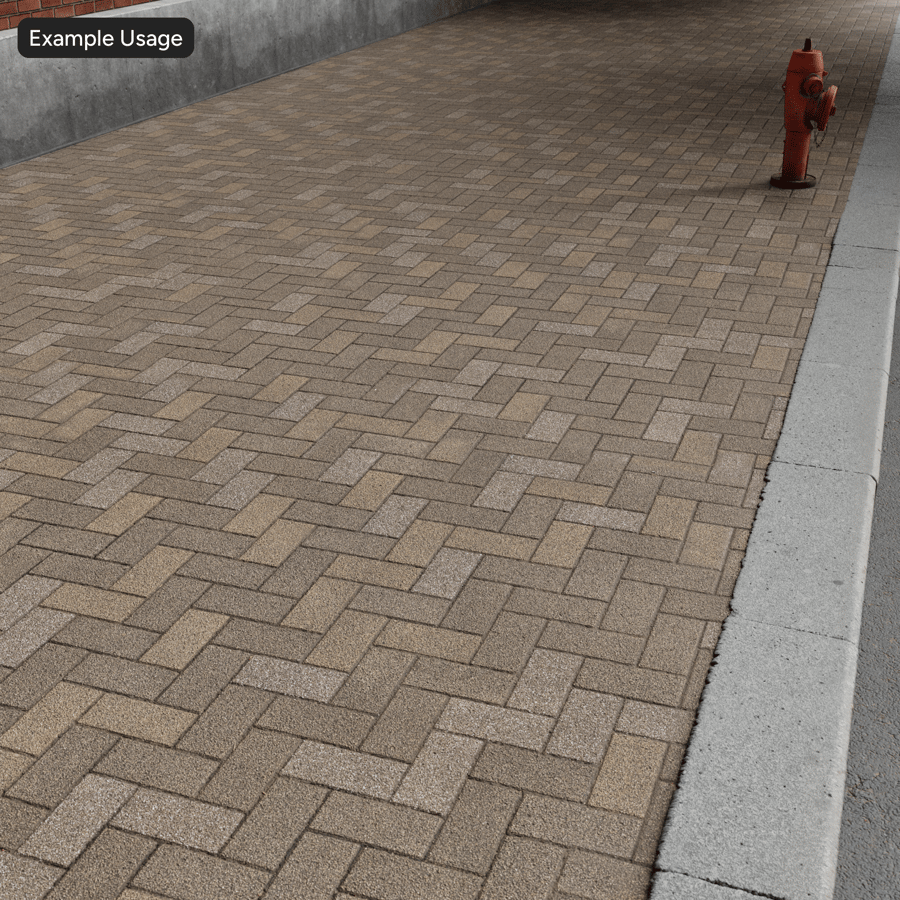 Tekstur Paver Batu Herringbone, Papan Catur