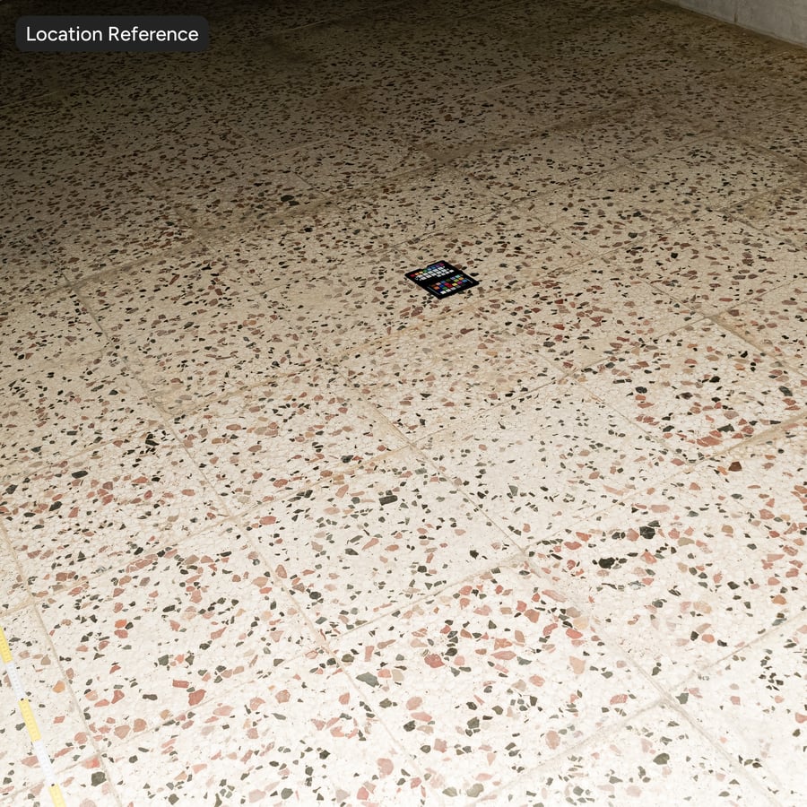 Kirli Gökkuşağı Terrazzo Karo Dokusu