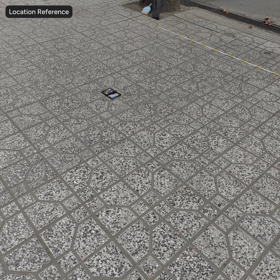 Aggregat Terrazzo-Steinpflasterstruktur, grau