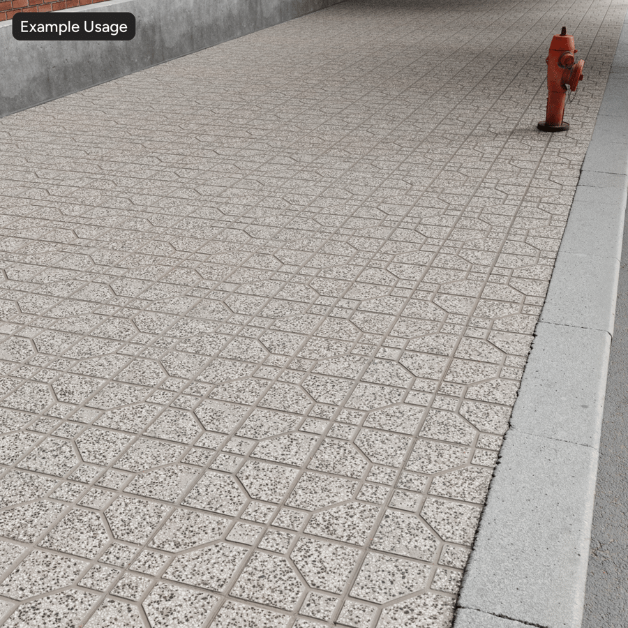 Aggregat Terrazzo-Steinpflasterstruktur, grau