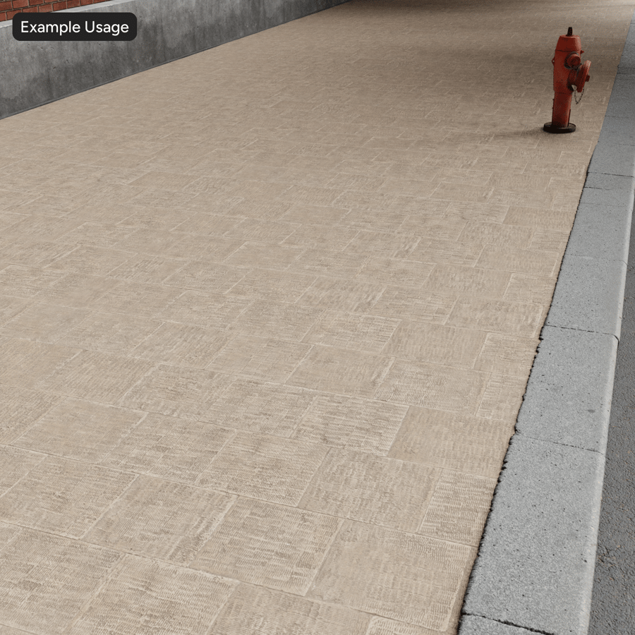 Textura de pavimentação de pedra escovada