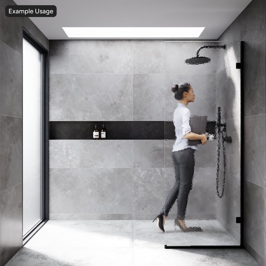 Dekorative Wasserrippel-Glasstruktur