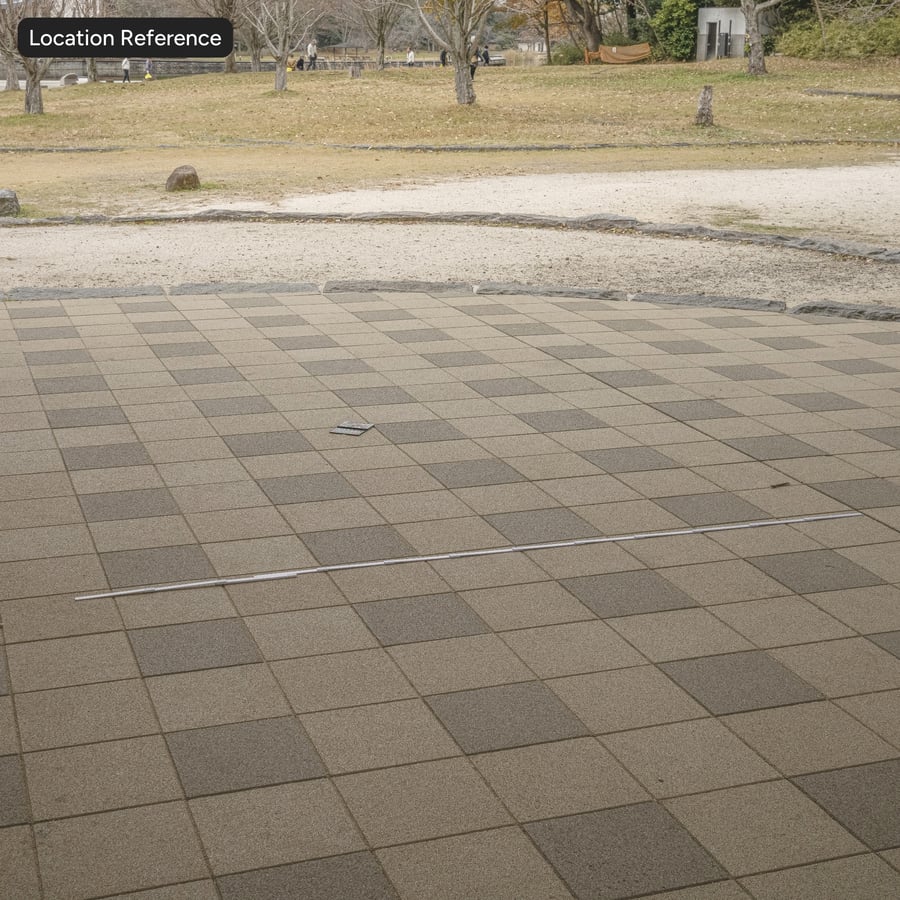 Pavimentazione quadrata in pietra, Tan