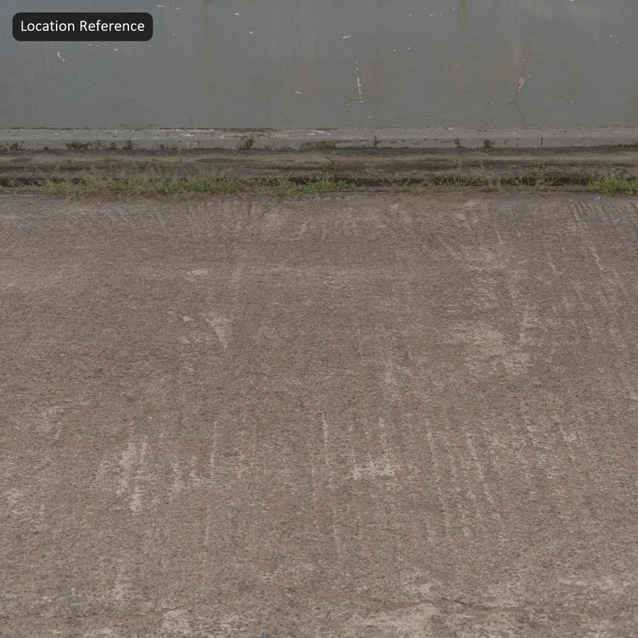 Tire Marks on Rough Dirt Road Texture