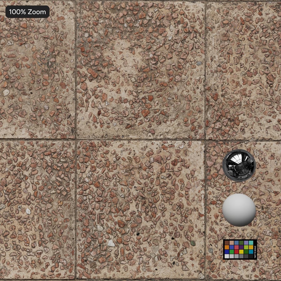 Aggregate Concrete and Cobblestone Paver Texture