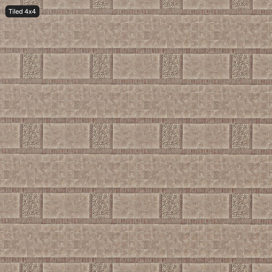 Aggregate Concrete and Cobblestone Paver Texture