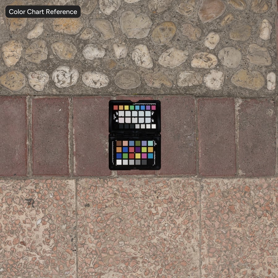 Aggregate Concrete and Cobblestone Paver Texture