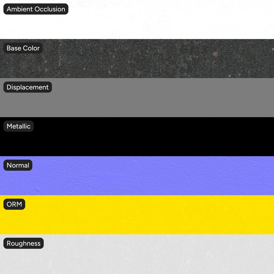 Worn Asphalt Road Texture