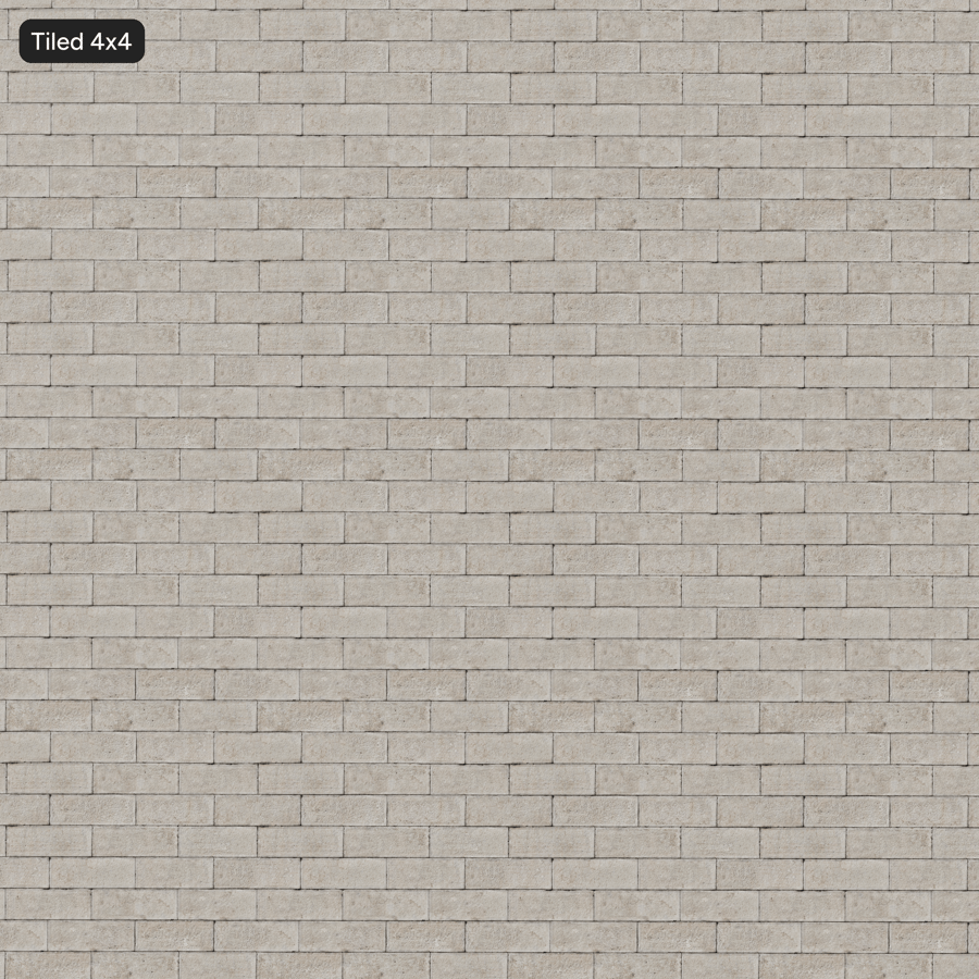 Roughness Brick Wall Texture, biały
