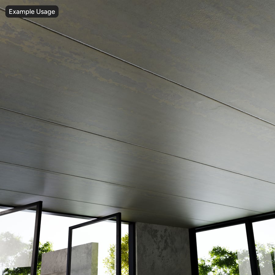 Vuil betonnen paneel plafond structuur