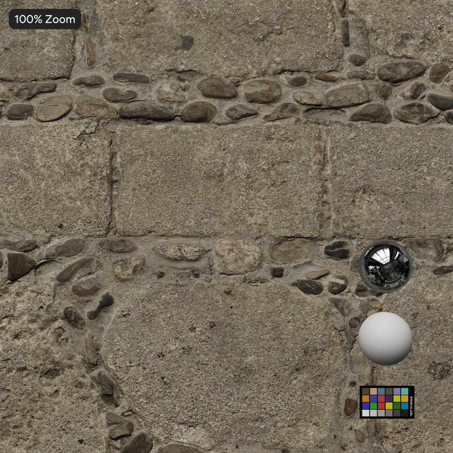 Mixed Cobblestone Paver Texture