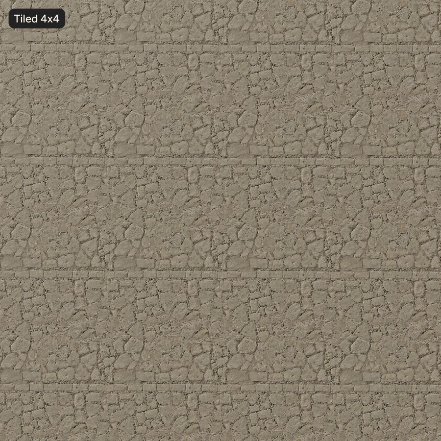 Mixed Cobblestone Paver Texture