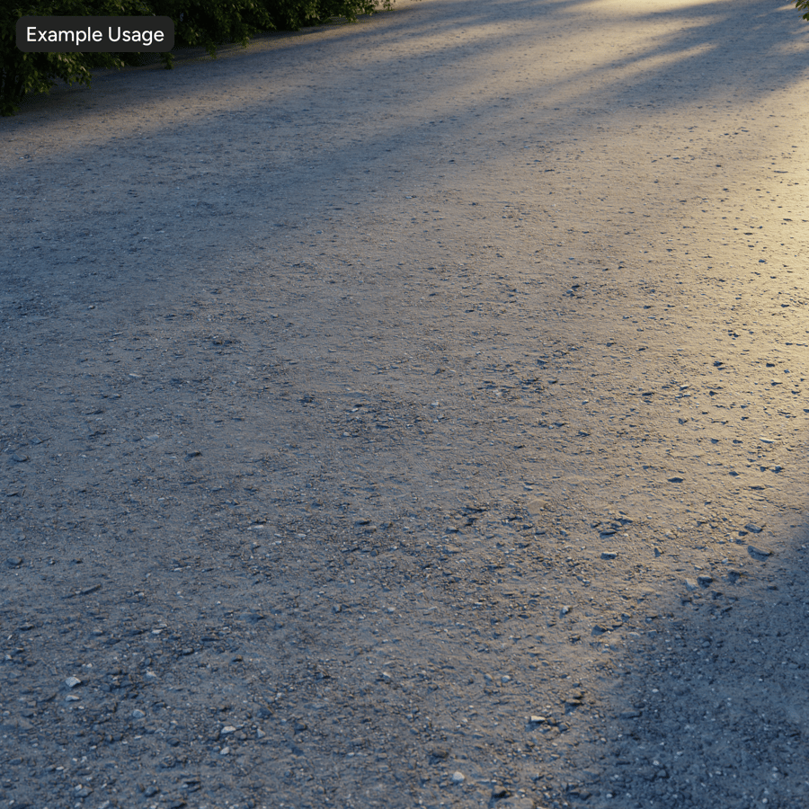 Textura štěrkové cesty