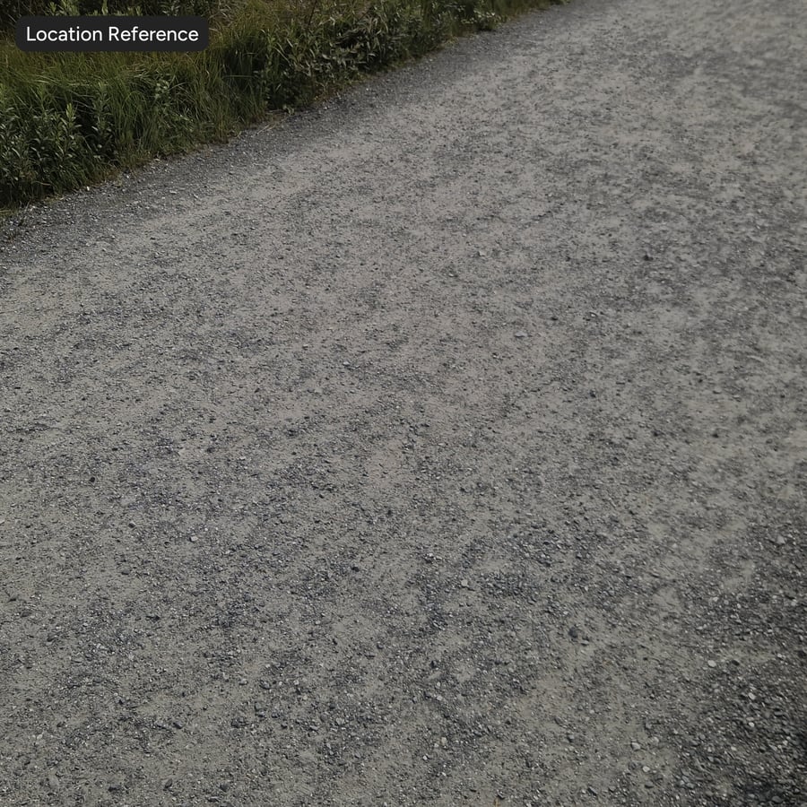 Textura štěrkové cesty