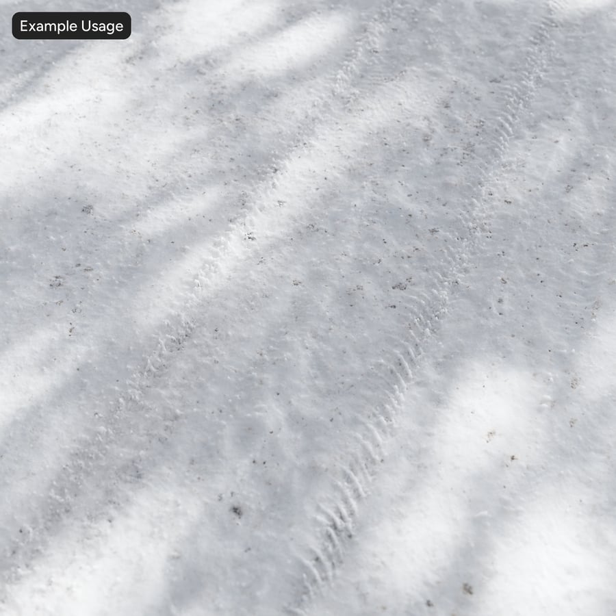 Textura de rasto de pneu na neve