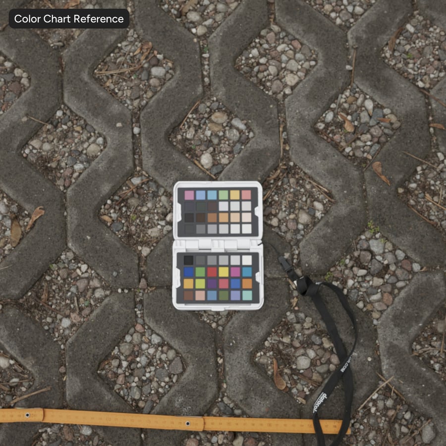 Gravel Fill on Grid Pavers Texture