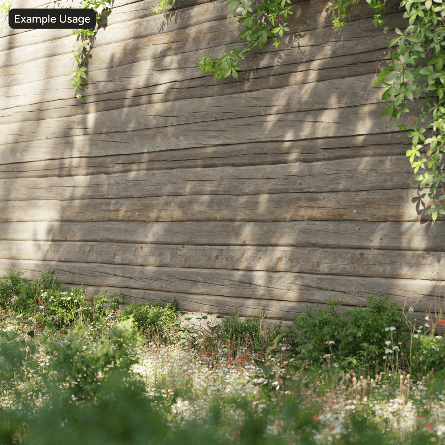 Texture per pareti con rivestimento in tronchi di legno usurati