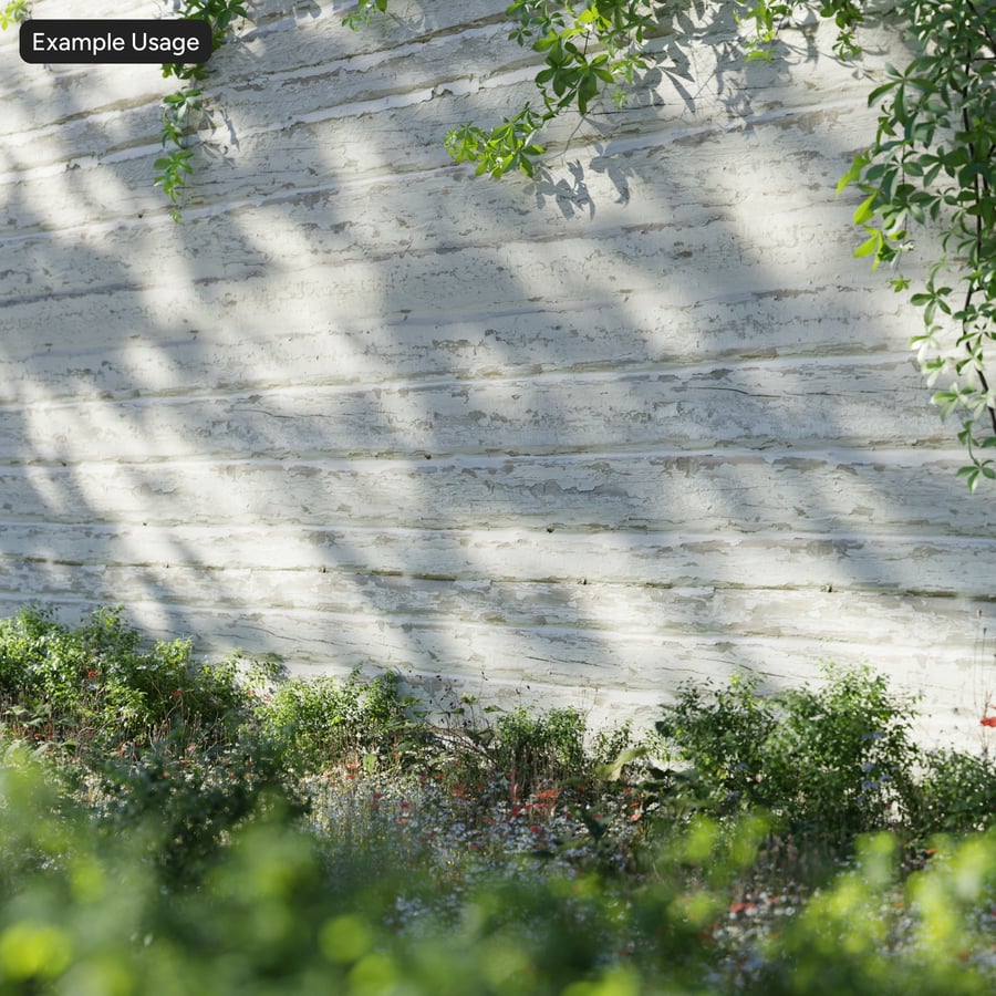 Textura de pared de revestimiento de troncos de madera descascarillada, crema