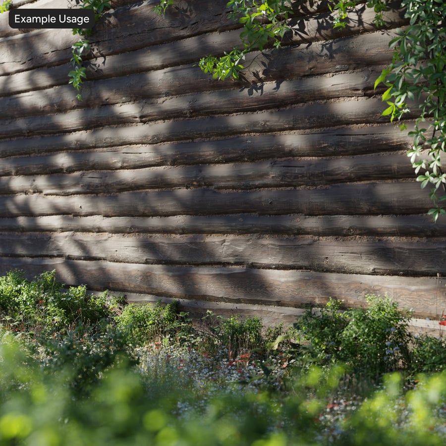 Wandtextuur Rustieke Houten Log Siding