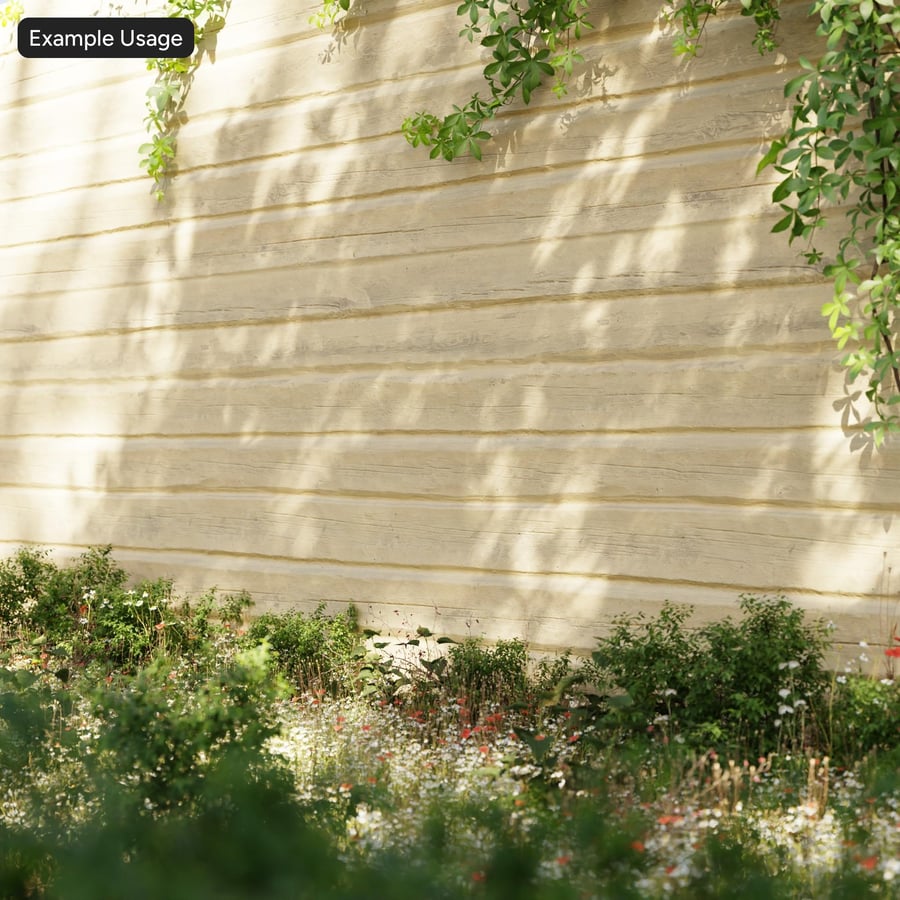 Worn Wood Log Siding Wall Texture, Oak