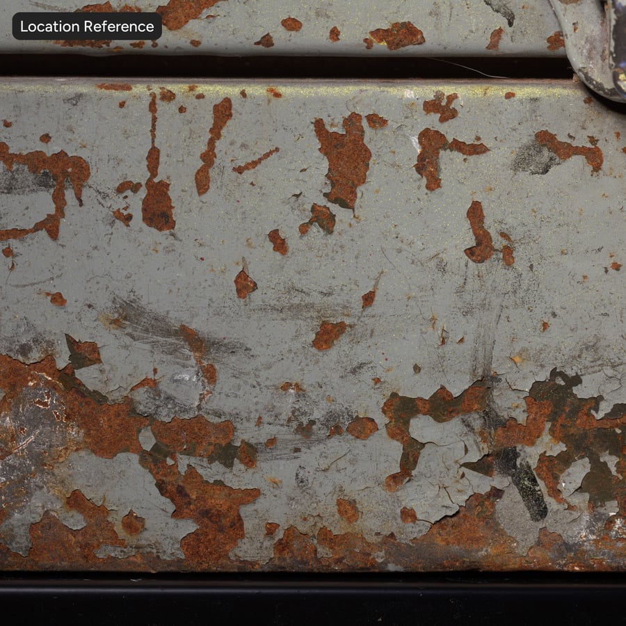 Textura de calcomanía de óxido, marrón rojizo