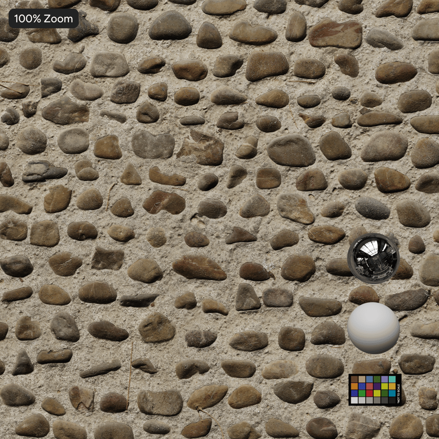 Mixed Decorative Cobblestone Texture