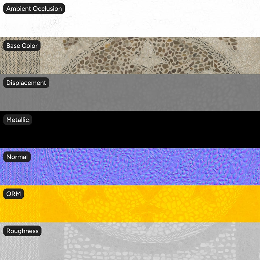 Decorative Cobblestone Texture