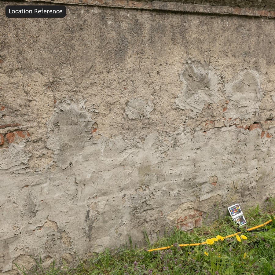 Textura de parede de gesso com espátula antiga