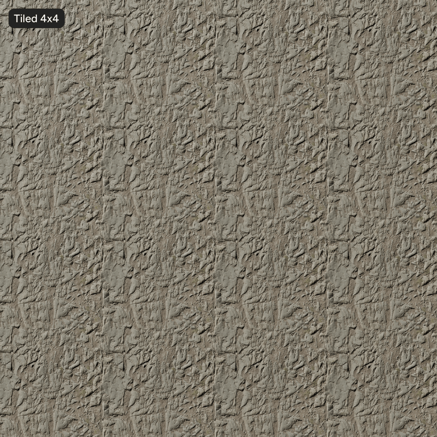 Texture d'une grosse pierre sur un sol en terre battue