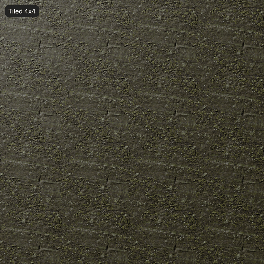 Mossy Cliff Rock Texture