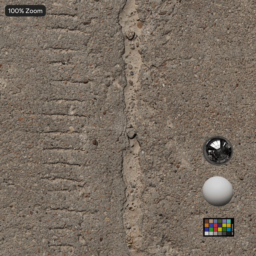 Worn Concrete Slab Road Texture
