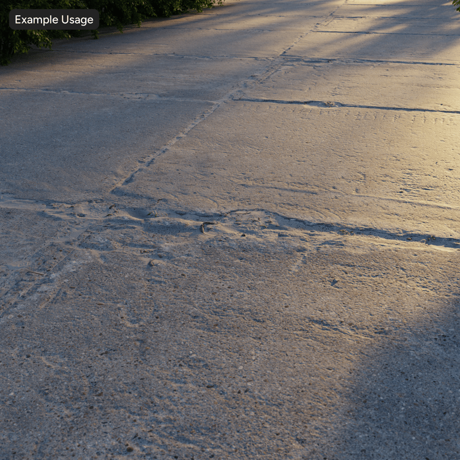 Worn Concrete Slab Road Texture
