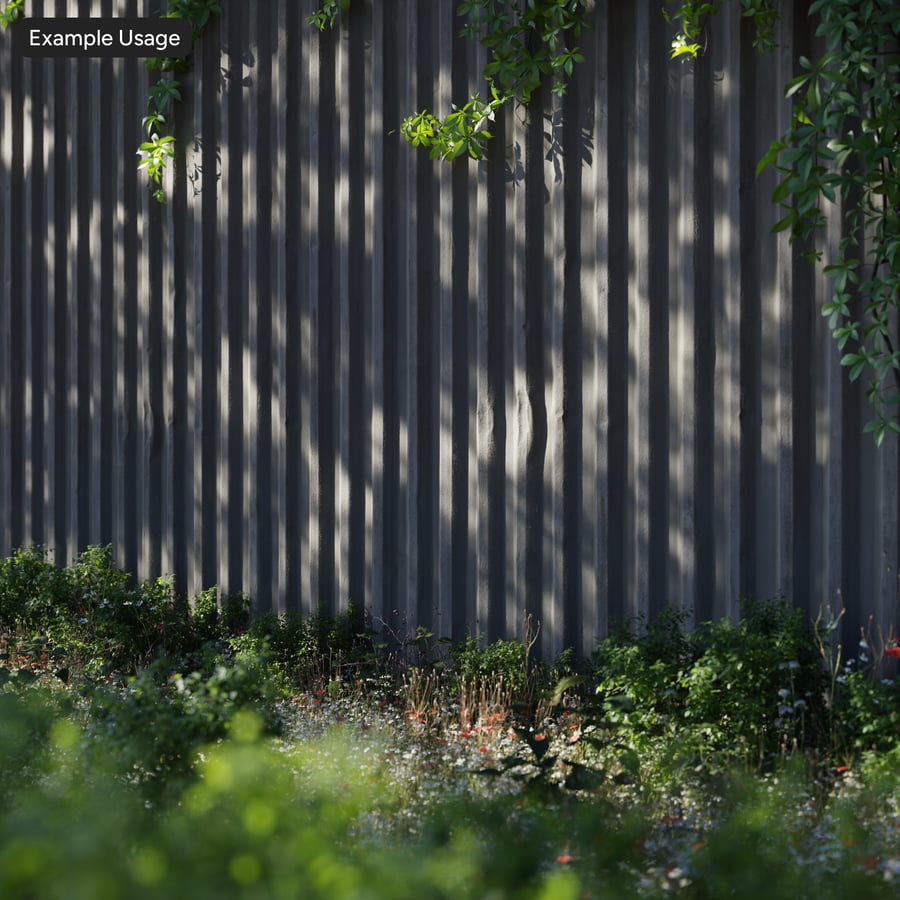 Corrugated Metal Wall Texture
