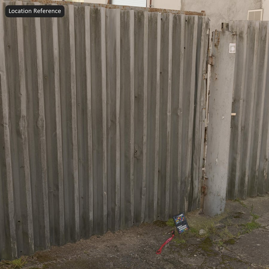 Corrugated Metal Wall Texture