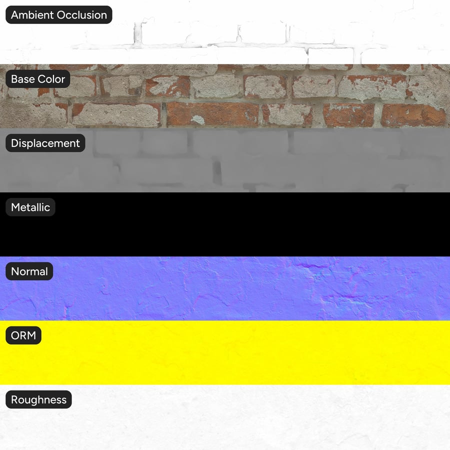 Old Plaster on Brick Wall Texture