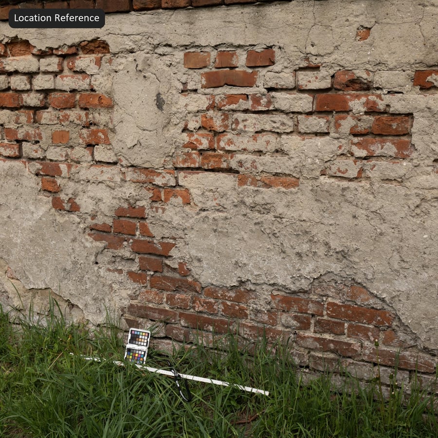 Old Plaster on Brick Wall Texture